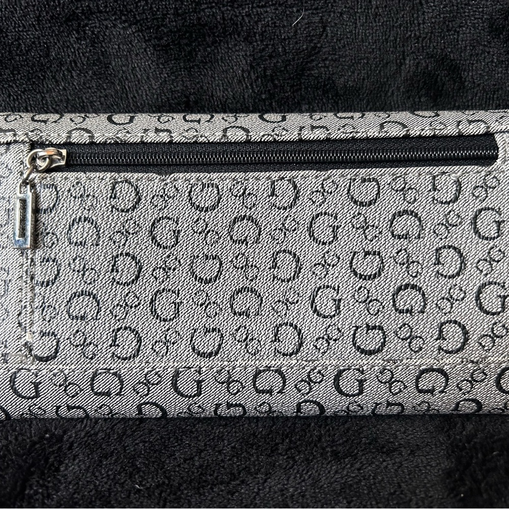 GUESS Gray & Black Monogram Envelope Wallet - Picture 2 of 4